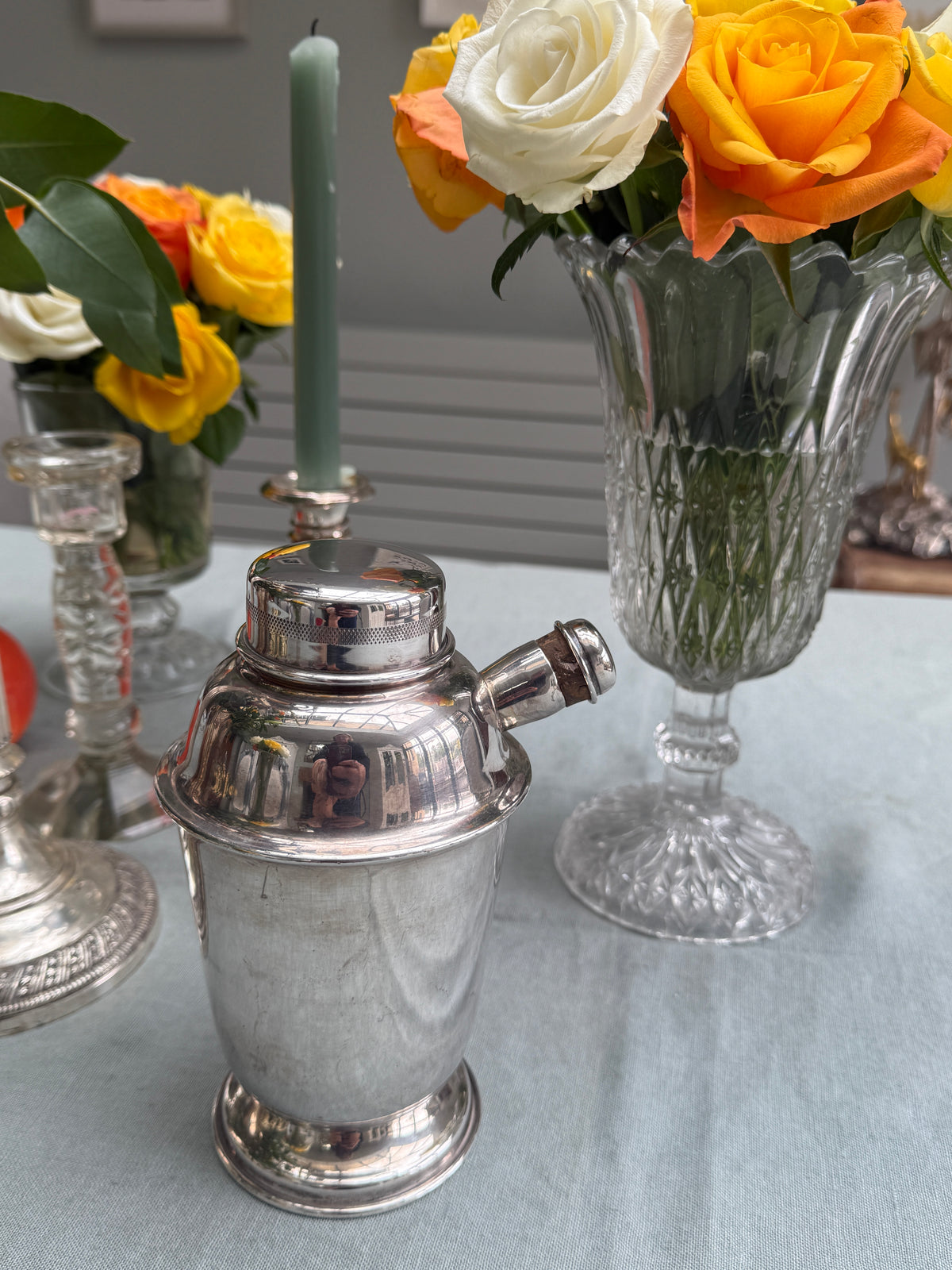 Art Deco Silver Plated Cocktail Shaker