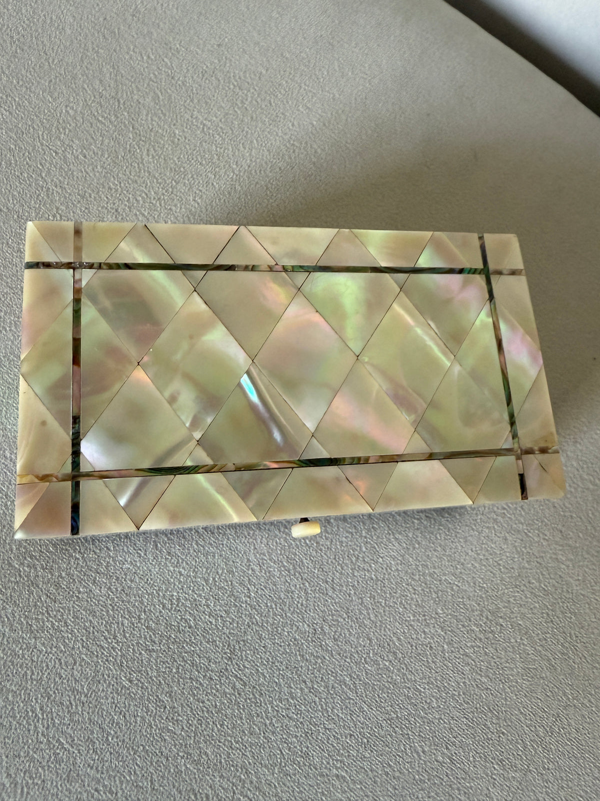 Antique inlaid jewellery box