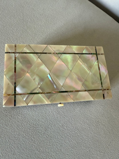 Antique inlaid jewellery box