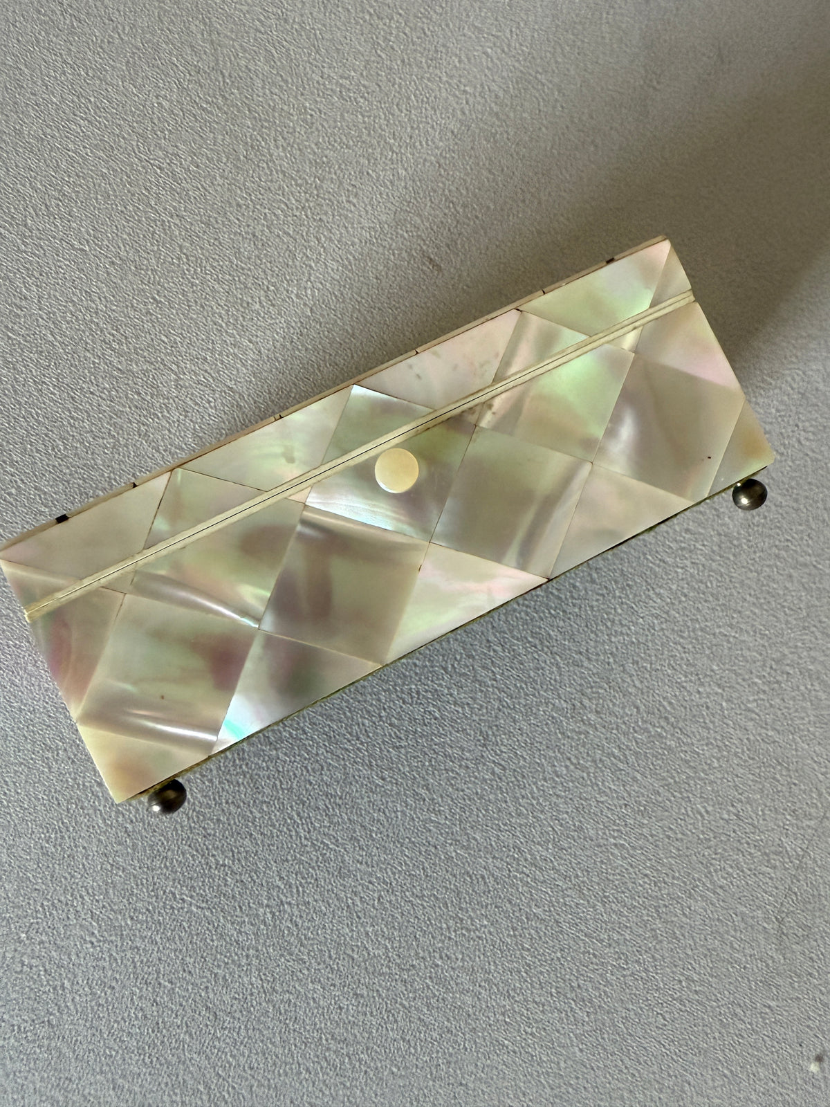 Antique inlaid jewellery box