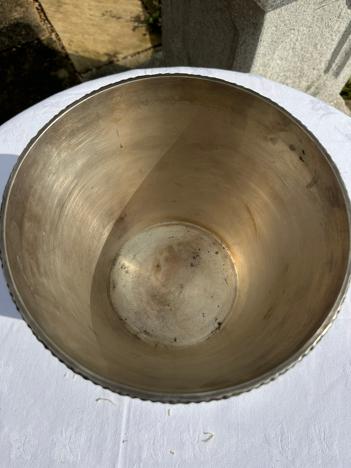 Victorian silver plated Lions Head Champagne Bucket