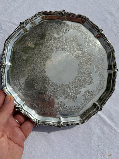 Victorian Silver Plated Calling Card Tray