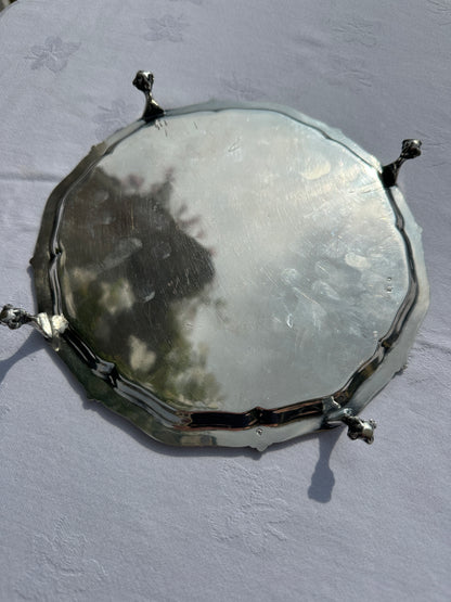 Victorian Silver Plated Calling Card Tray