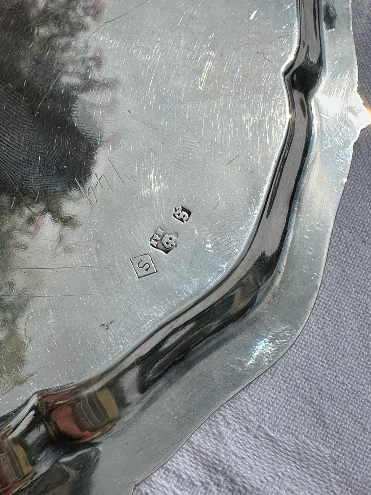 Victorian Silver Plated Calling Card Tray