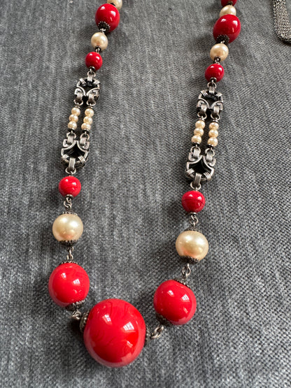 Louis Rousselet Glass Bead Necklace