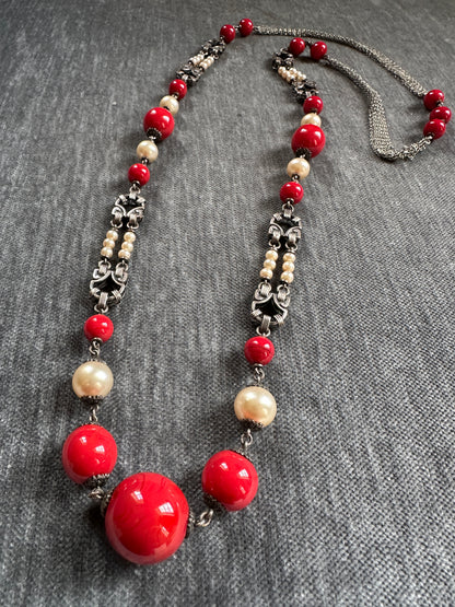 Louis Rousselet Glass Bead Necklace