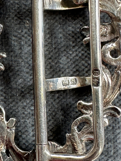 Art Nouveau Sterling Silver Dragon Buckle