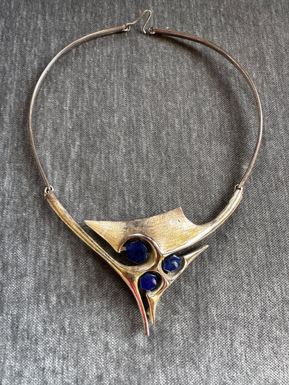 Sterling Silver Modernist Necklace