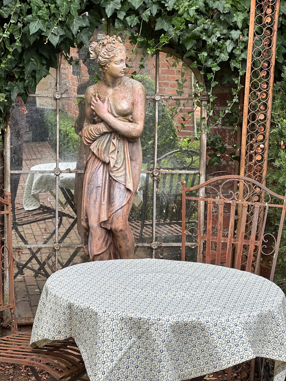 Indigo Linen Tablecloth