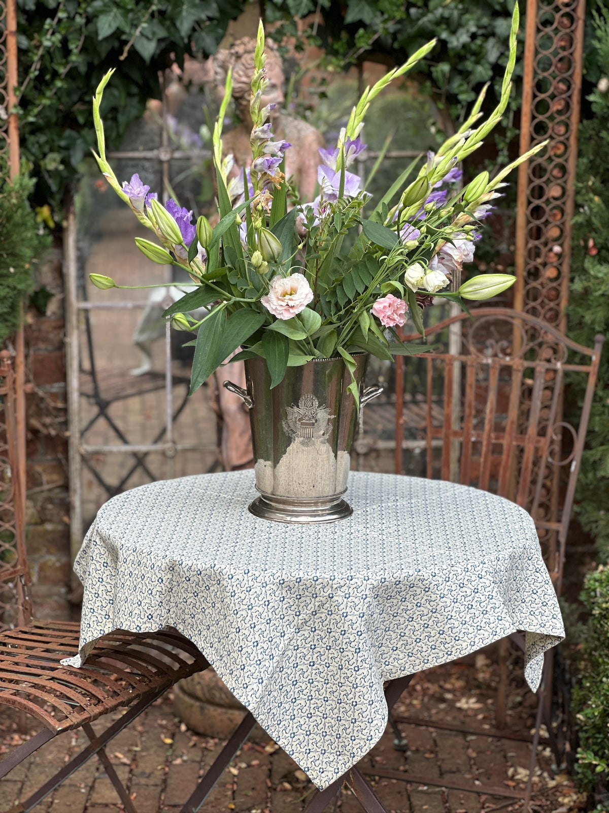 Indigo Linen Tablecloth