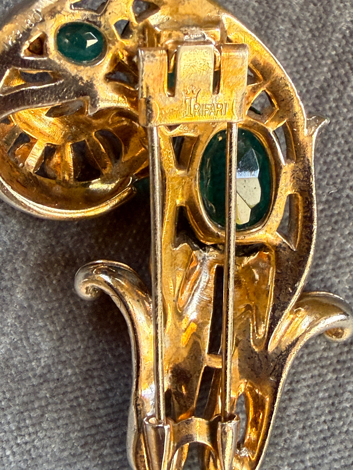 Rare 1941 Crown Trifari Empress Series Fur Clip by Alfred Philippe Book Piece