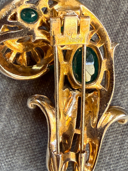 Rare 1941 Crown Trifari Empress Series Fur Clip by Alfred Philippe Book Piece