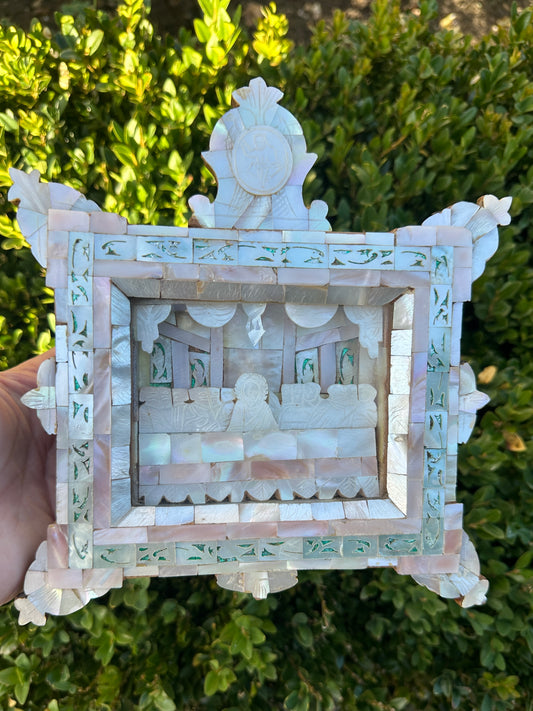 Vintage Mother of Pearl Diorama