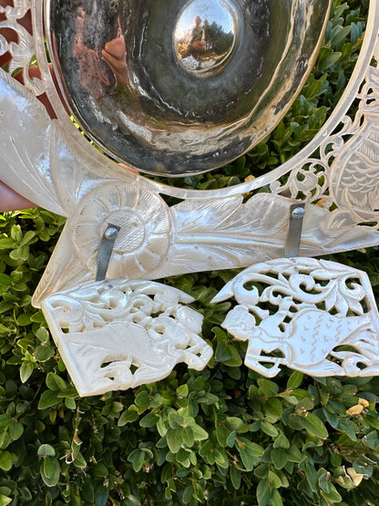 Vintage Burmese Carved Shell Dinner Gong