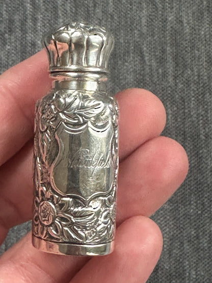 Victorian Sterling Silver Travelling Bottle