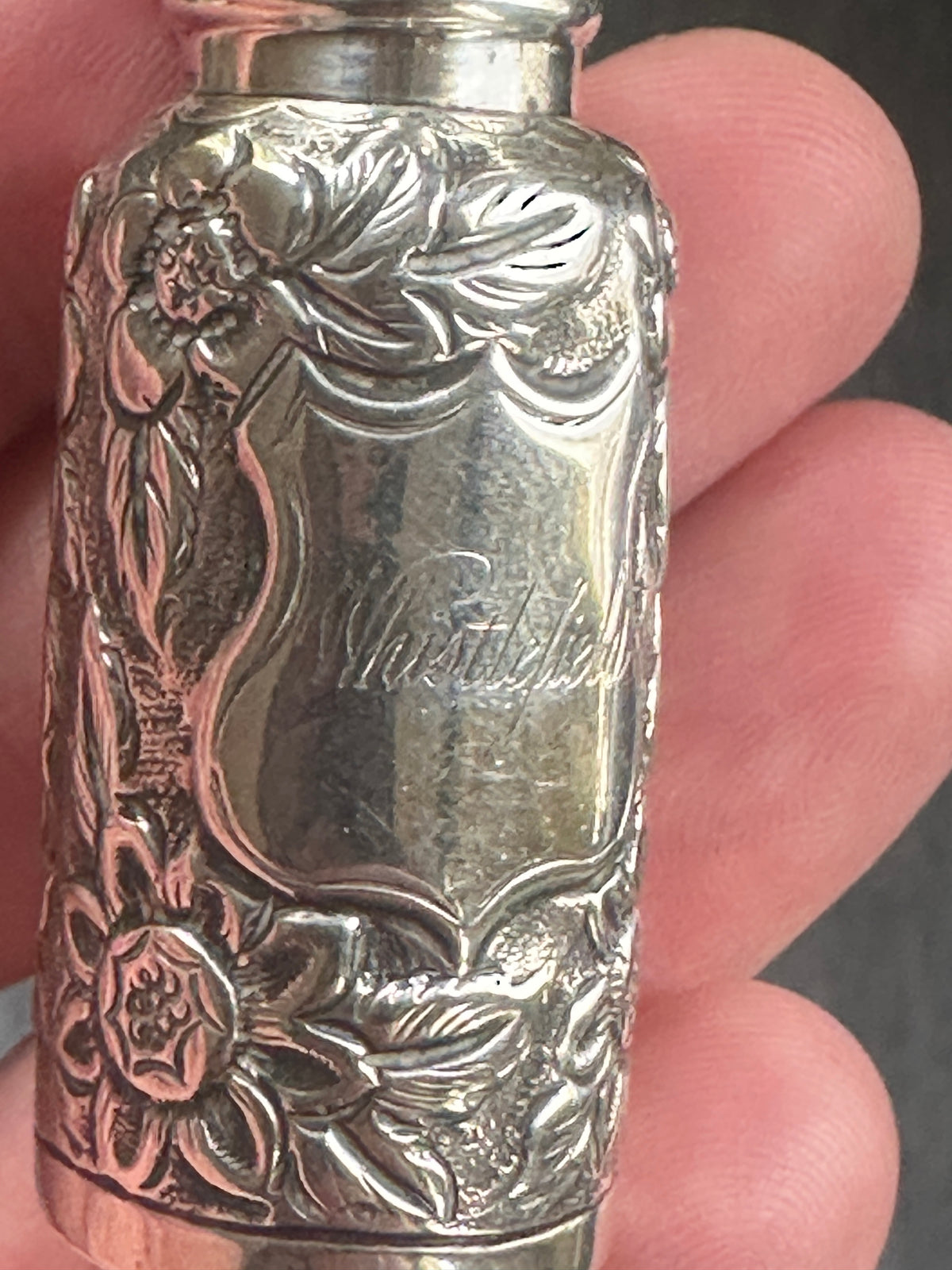 Victorian Sterling Silver Travelling Bottle