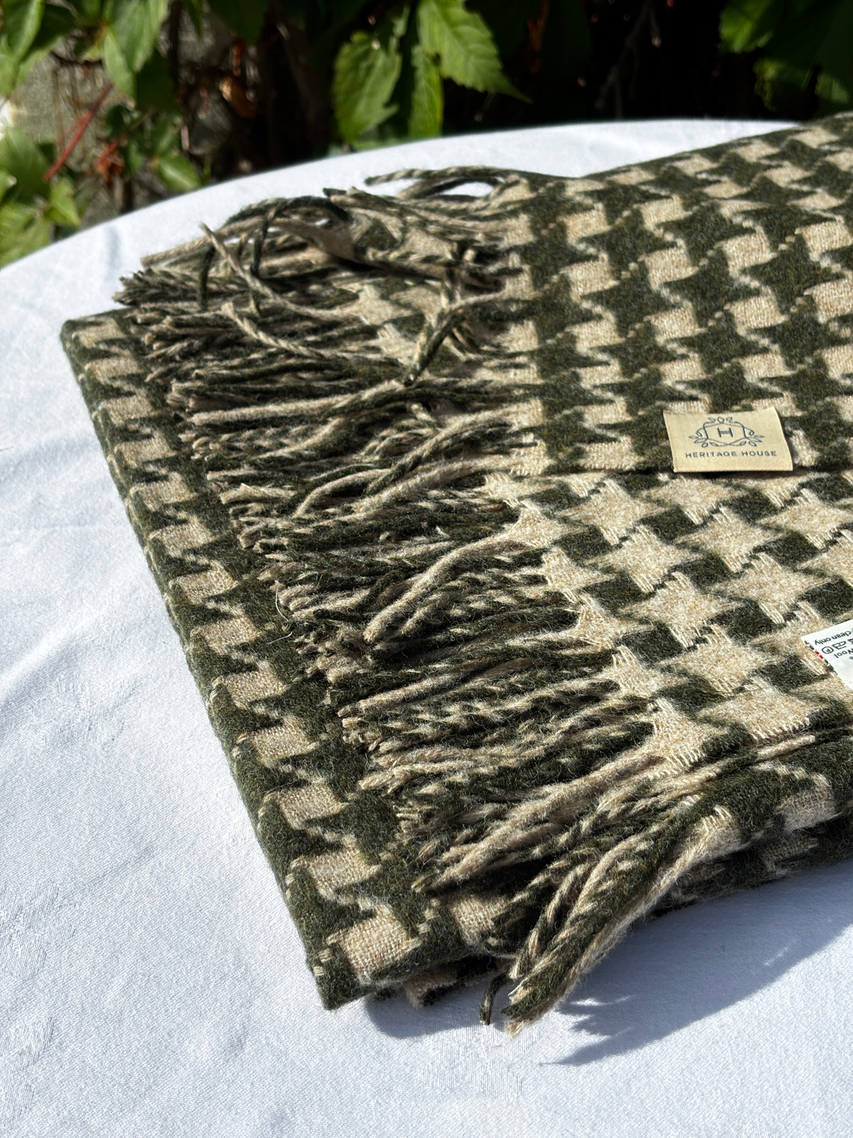 Classic Houndstooth Blanket