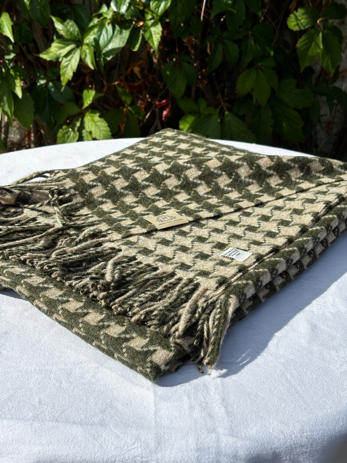 Classic Houndstooth Blanket