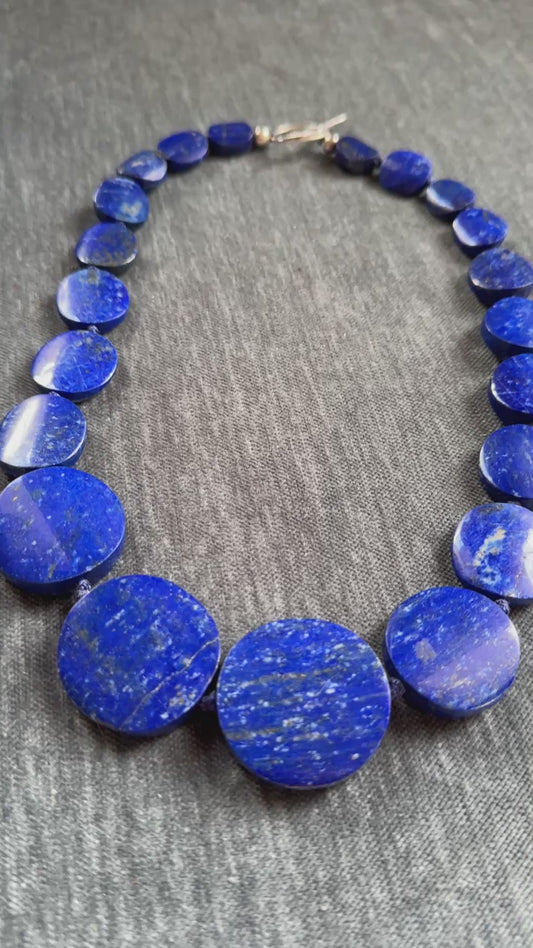 1980s  Statement Lapis Lazuli Necklace