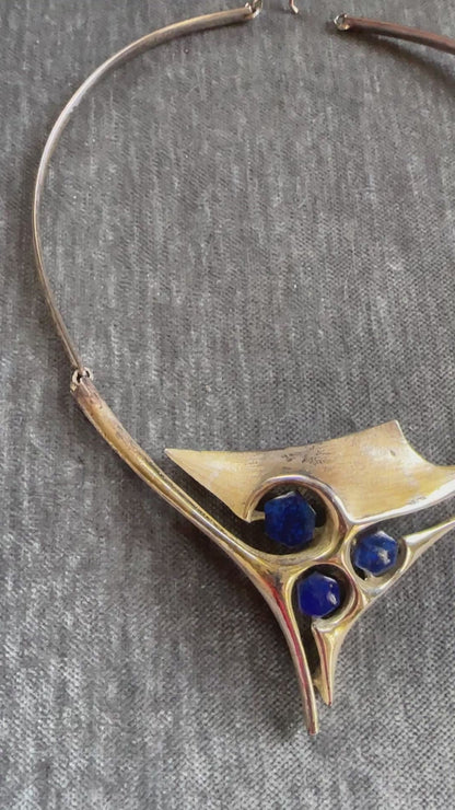 Sterling Silver Modernist Necklace